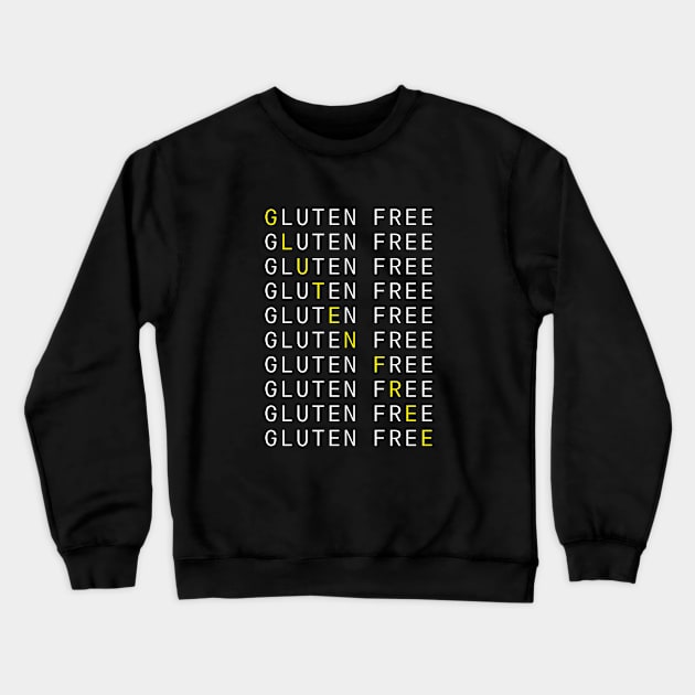 Gluten Free 10x typography Crewneck Sweatshirt by Gluten Free Traveller